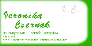 veronika csernak business card